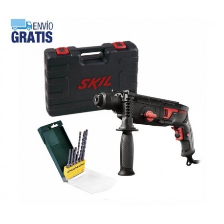 Rotomartillo Sds Plus 600W + 6 Brocas Bosch