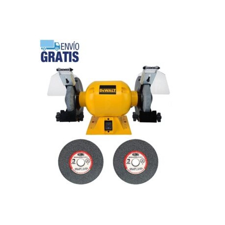 Esmeril de Banco 6″ + 2 Ruedas para Esmerilado Austromex