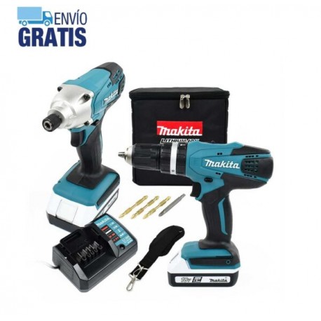 Kit Rotomartillo + Atornillador 18V + Baterias