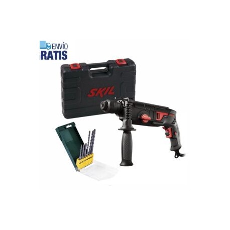 Rotomartillo Sds Plus 600W + 6 Brocas Bosch